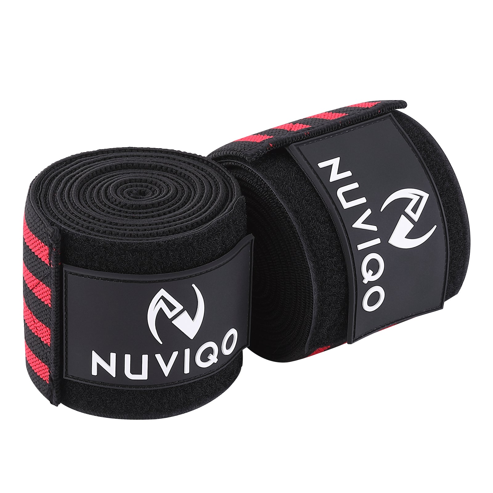 Nuviqo Red Knee Wraps For Power Workouts In Gym