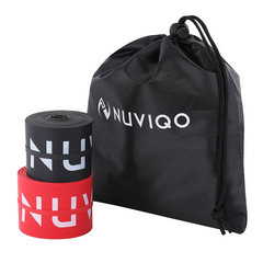 Durable And Flexible Red And Black Floss Band For Muscle Compression