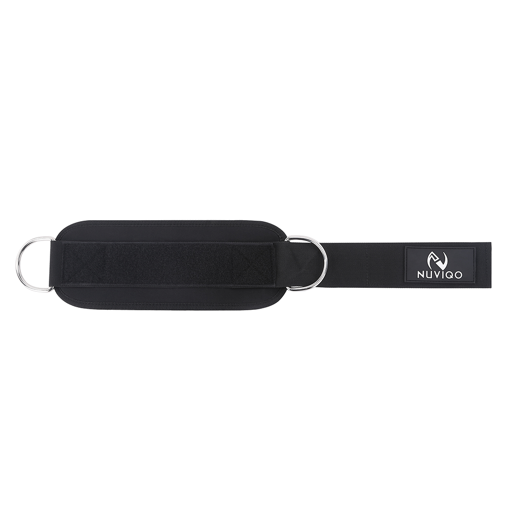 Adjustable padded ankle straps for cable machines, ideal for glute, hamstring, and leg workouts