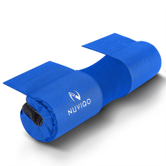 Premium Blue Fabric Barbell Pad For Squats Support And Hip Thrust
