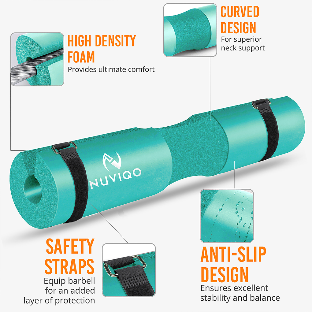 Portable foam barbell cover for versatile gym training