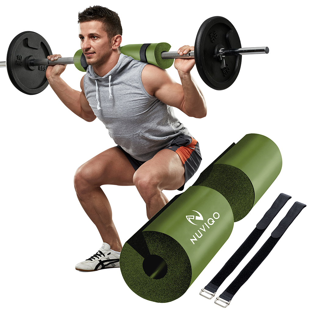 Foam-padded barbell protector for stress-free hip thrusts