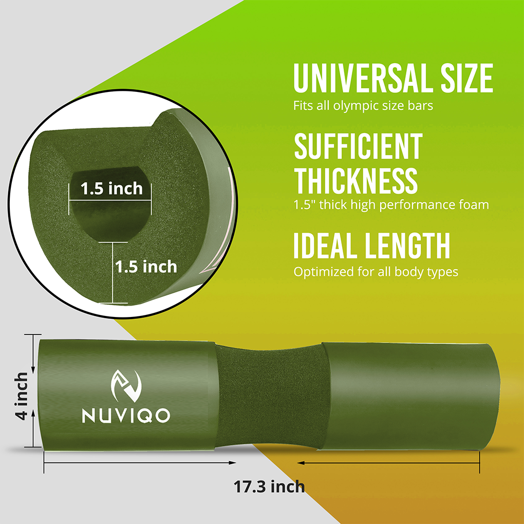 Premium squat barbell pad made of soft protective foam