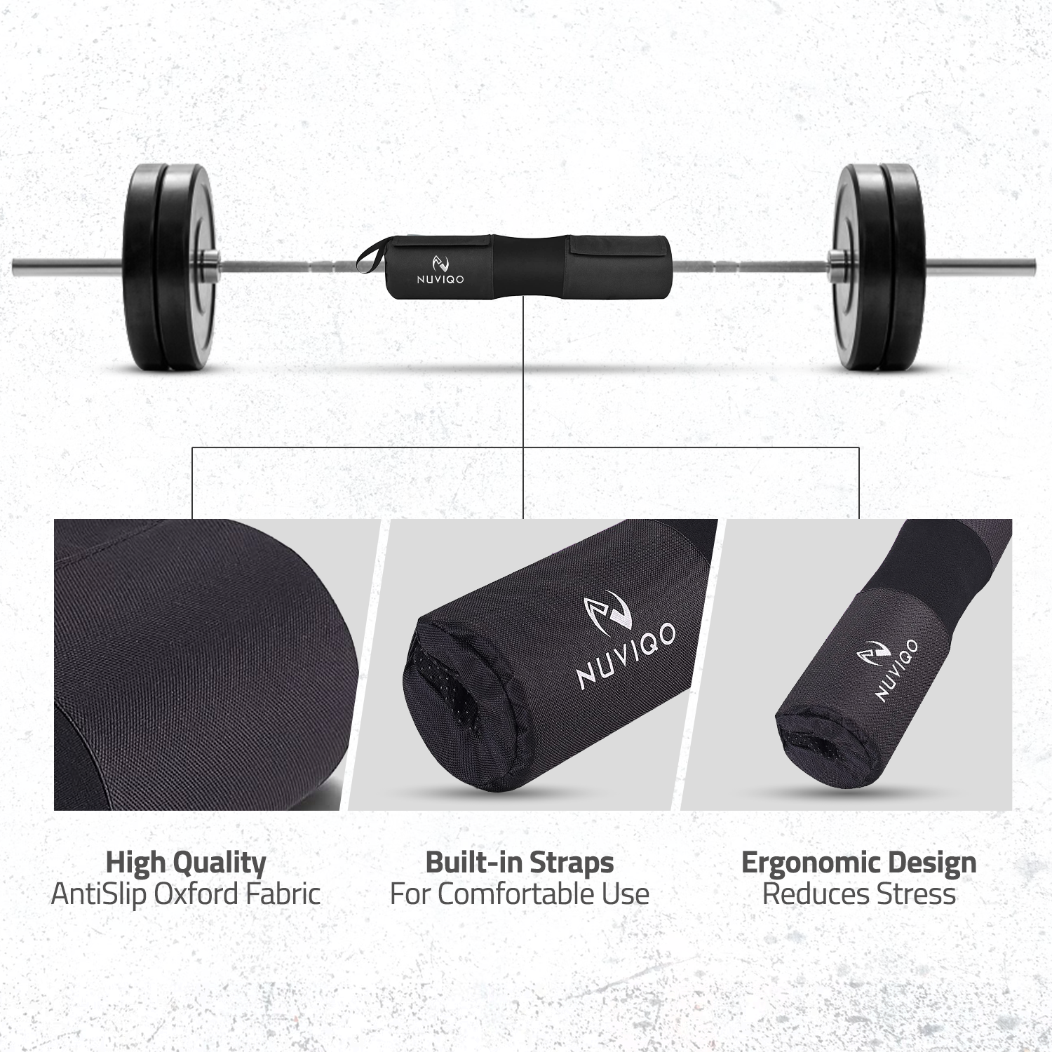 Anti Slip Barbell Pad Fabric For Hip Thurst